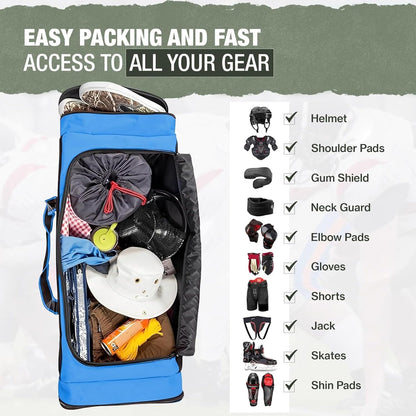 VortexFit Pro-Series Sport Duffel - Heavy Duty & Water Resistant